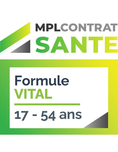 CONTRAT SANTE - Formule VITAL : 17 à 54 ans