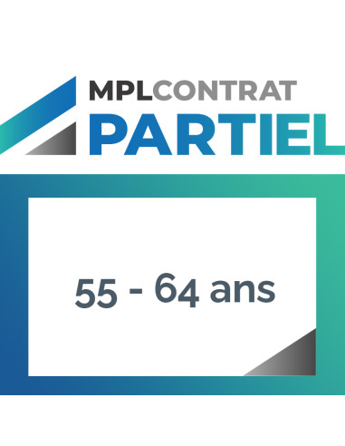 CONTRAT PARTIEL - 55 à 64 ans