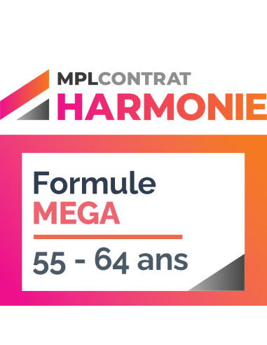 CONTRAT HARMONIE - Formule MEGA : 55 à 64 ans